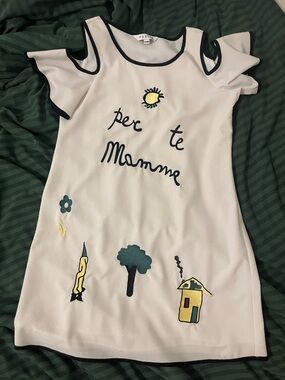 Italian dress (S) with appliqué